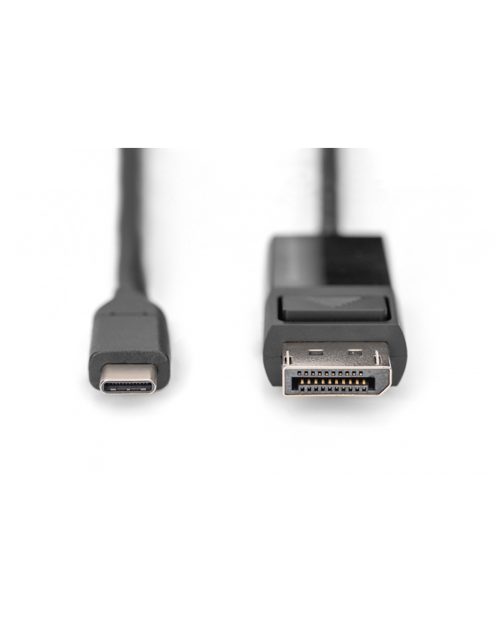 DIGITUS USB Type-C to DisplayPort Bidirectional max. Resolution 8K 30Hz lenghts 2m Black główny