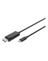 DIGITUS USB Type-C to DisplayPort Bidirectional max. Resolution 8K 30Hz lenghts 2m Black - nr 7