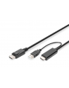 DIGITUS HDMI to DP adapter cable 2m 4K/30Hz external Power via USB - A - nr 2