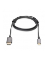 DIGITUS USB-C - mini DP + VGA Adapter 20cm 4K/30Hz silver aluminum housing - nr 10