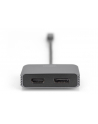 DIGITUS USB-C - DP + HDMI Adapter 20cm 4K/30Hz silver aluminum housing - nr 3