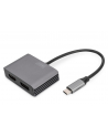 DIGITUS USB-C - DP + HDMI Adapter 20cm 4K/30Hz silver aluminum housing - nr 5