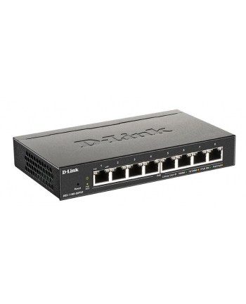 D-LINK 8-Port Layer2 PoE Smart Gigabit Switch 8x 10/100/1000Mbps TP RJ-45 PoE Port 802.3af/at Power-over-Ethernet up to 30 Watt