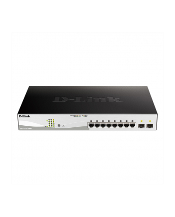 D-LINK 10-Port Layer2 PoE+ Smart Managed Gigabit Switch 8 x 10/100/1000Mbps TP RJ-45 PoE Port Port 1-8 802.3at Power-over-Eth nr 2