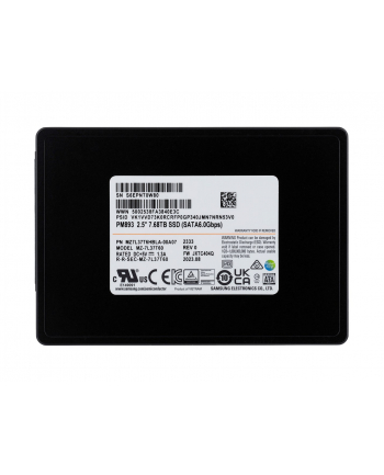 Dysk SSD Samsung PM893 7.68TB SATA 2.5  MZ7L37T6HBLA-00A07 (DWPD 1)