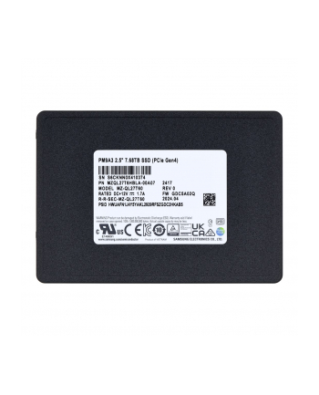 Dysk SSD Samsung PM9A3 7.68TB U.2 NVMe Gen4 MZQL27T6HBLA-00A07 (DWPD 1)