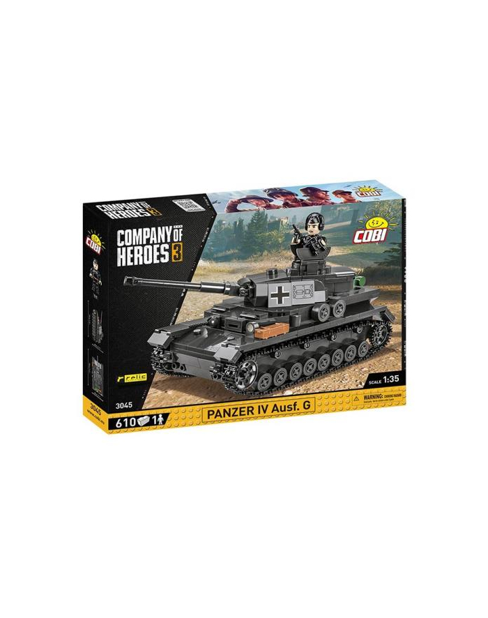 COBI 3045 Company of Heroes 3. Niemiecki czołg Panzer IV Ausf. G 610 klocków główny