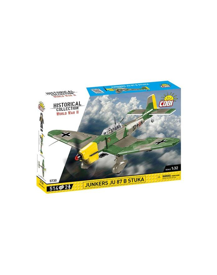 COBI 5730 Historical Collection WWII Samolot Junkers JU-87B STUKA 514 klocków główny