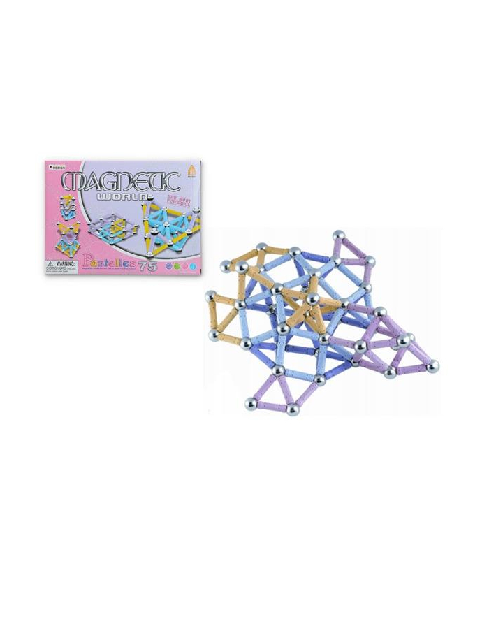 Klocki magnetyczne Magnetic World 75el G075731 Gazelo główny