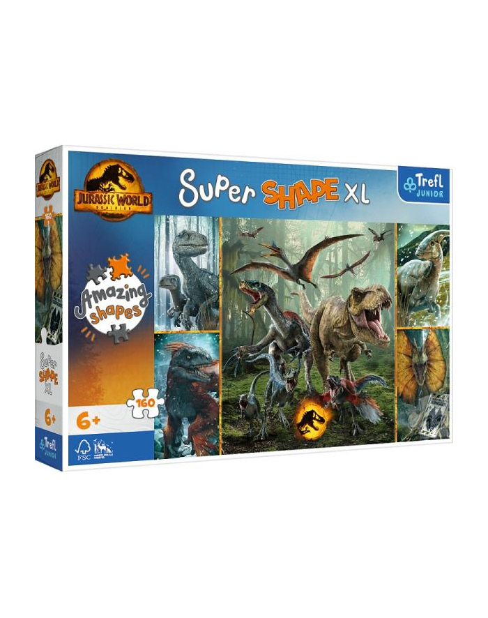 Puzzle 160el XL Niezwykłe dinozaury. Jurassic World 50026 Trefl główny