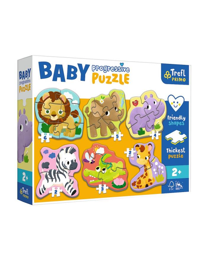 Puzzle Baby Progressive Safari 44002 Trefl główny