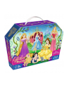 Puzzle 70el brokatowe w kuferku Wesołe Księżniczki Princess 53017 Trefl - nr 1
