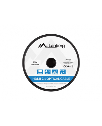 lanberg Kabel HDMI M/M v2.1 30M 8K czarny optyczny AOC