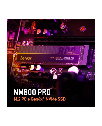 lexar Dysk SSD NM800 PRO 512GB NVMe M.2 2280 7500/3500MB/s