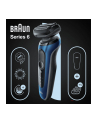 Braun Shaver 61-B1500s	 Operating time (max) 50 min, Wet & Dry, Blue/Black - nr 11