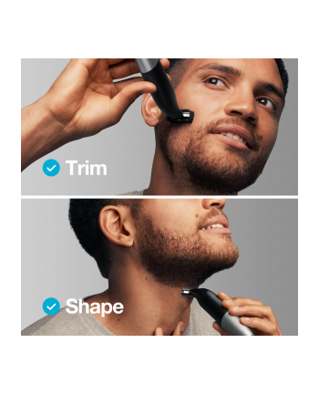 Braun Beard trimmer XT5100 Operating time (max) 50 min, Built-in rechargeable battery, Black/Silver, Cordless or corded