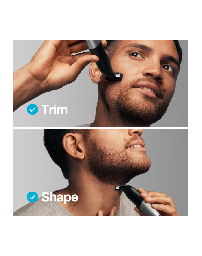 Braun Beard trimmer XT5100 Operating time (max) 50 min, Built-in rechargeable battery, Black/Silver, Cordless or corded główny