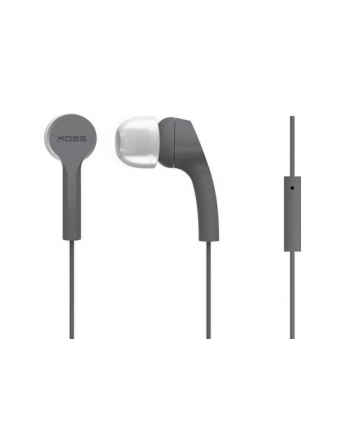 Koss Headphones KEB9iGRY Wired, In-ear, Microphone, Gray