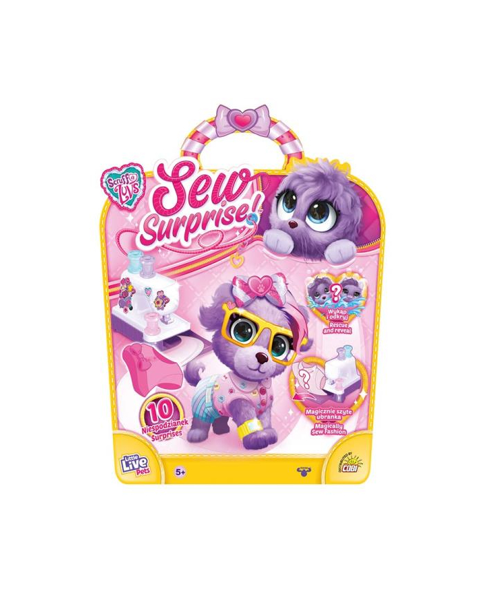 cobi Little Live Pets 30173 Sew Surprise Zwierzaczek fioletowy + magiczna maszyna do szycia główny