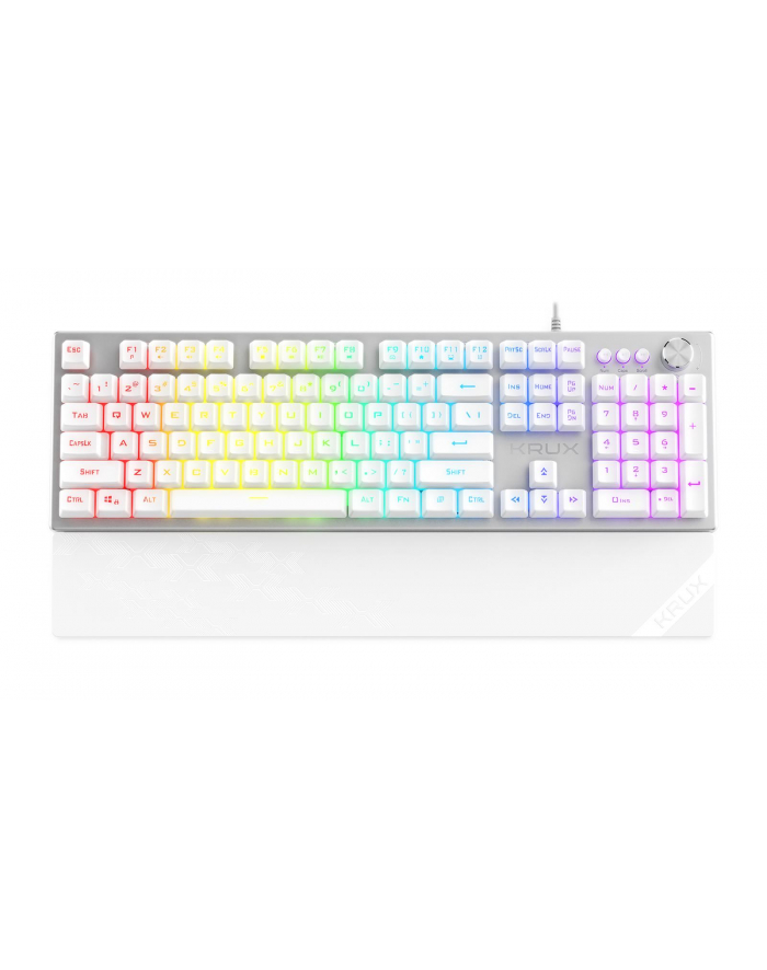 KRUX Frost Silver-White RGB Gaming Keyboard (KRX0133) główny
