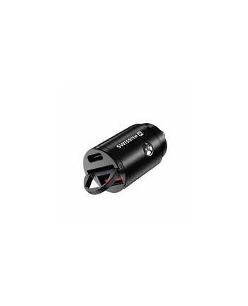 Swissten USB-A 3.0 USB-C PD 30W czarna nr 2