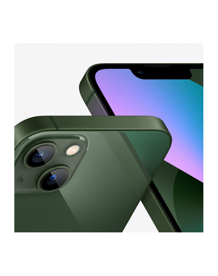 Apple iPhone 13  Green, 6.1 '', Super Retina XDR OLED, 1170 x 2532 pixels, Apple, A15 Bionic, Internal RAM 4 GB, 256 GB, Dual SIM, Nano-SIM, 3G, 4G, 5G, Główna kamera (tył) 12+12 MP, Druga kamera (przód) 12 MP, iOS, 15, 3240 mAh główny