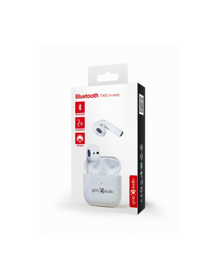 Gembird TWS Earbuds Valletta TWS-MLA-GW Wireless, Bluetooth, In-Ear, White główny