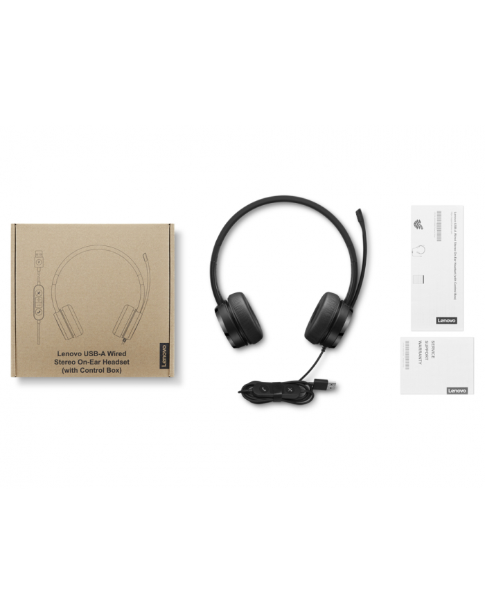Lenovo USB-A Wired Stereo On-Ear Headset with Control Box główny