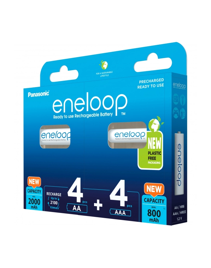 PANASONIC ENELOOP 4X AA 2000MAH + 4X AAA 800MAH główny