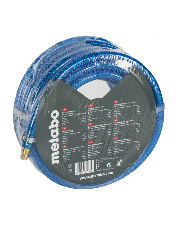 Metabo Wężyk sprężonego powietrza 9 x 3, 10 m 80901054924 główny