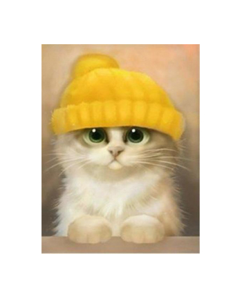 ju-piter Diamentowa mozaika Kociak w żółtej czapce 60210