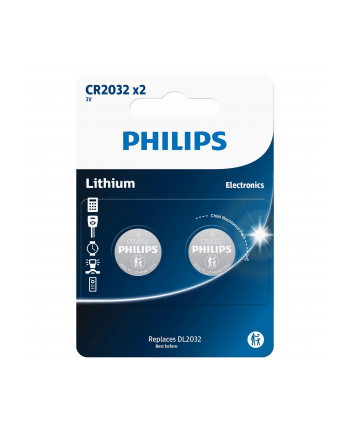 PHILIPS BATERIA PHILIPS CR2032P2/01B LITOWA BLISTE