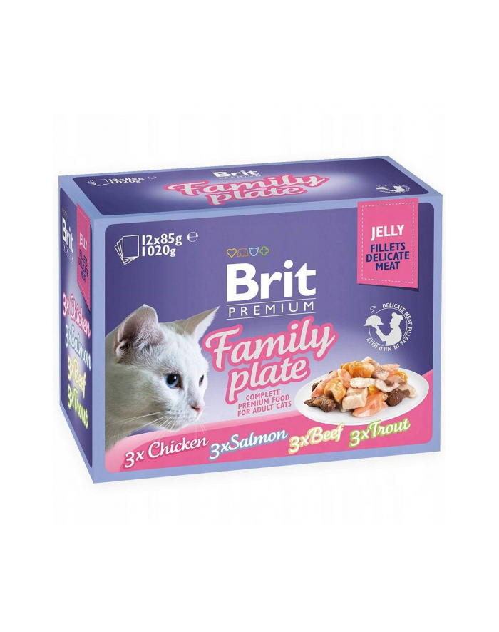 Brit Cat Pouch Jelly Fillet Family Plate 1020g (12x85g) główny