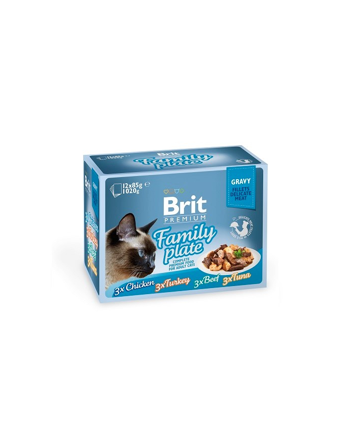 Brit Cat Pouch Gravy Fillet Family Plate 1020g (12x85g) główny