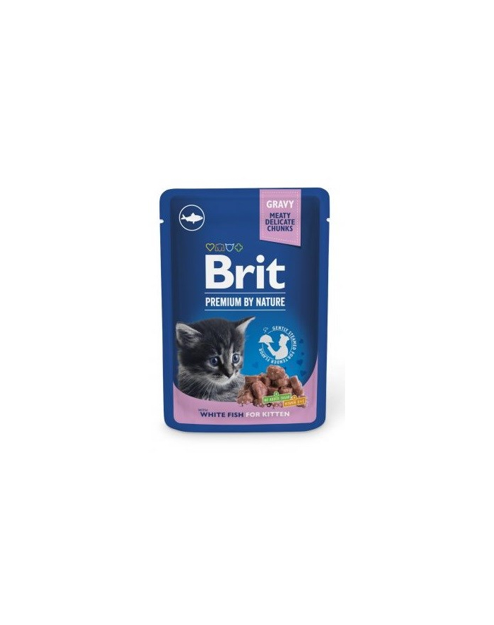 Brit Premium By Nature White Fish Kitten 100g główny
