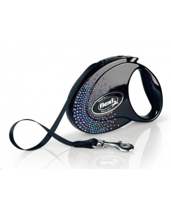 Flexi smycz automatyczna Glam Splash Mystic S 3m czarna