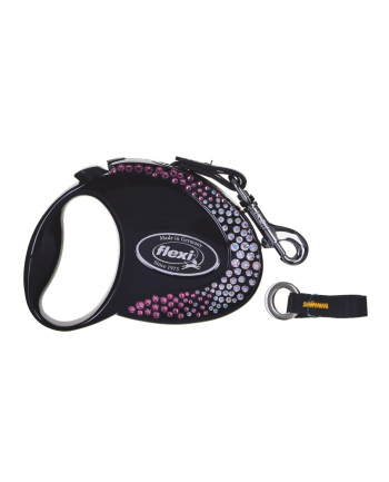 Flexi smycz automatyczna Glam Composition S 3m  czarna