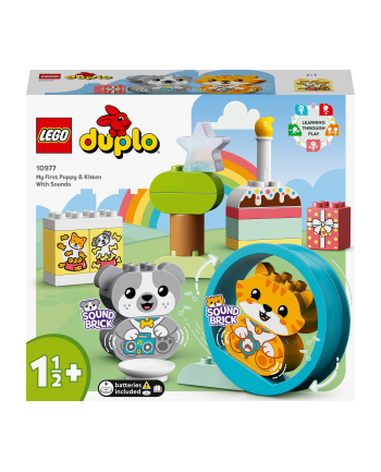 LEGO DUPLO 10977 Mój pierwszy szczeniak i kotek z odgłosami