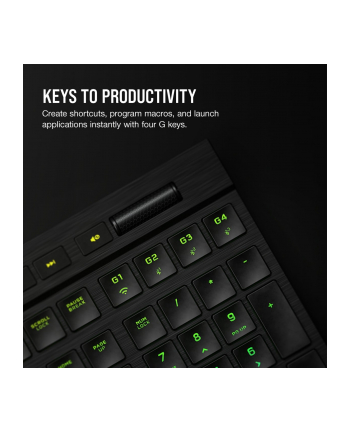 corsair Klawiatura K100 RGB Air Wireless Ultra Thin Cherry MX nr 2