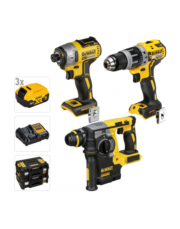 dewalt Zestaw Combo 18V DCD796+DCF887+DCH273 3x4 0Ah główny
