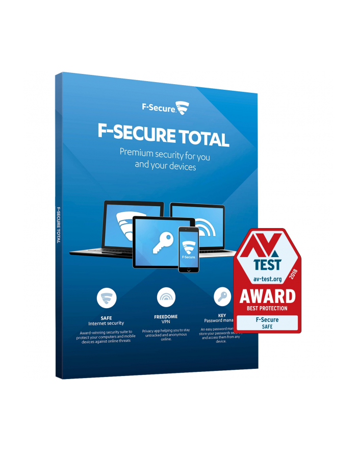 F-Secure Total Security ' Privacy ESD 3 stan/24m główny