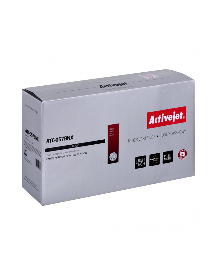 Toner Activejet ATC-057BNX (zamiennik  Canon CRG-057HBK; Supreme; 10000 stron; czarny) Z CHIP główny