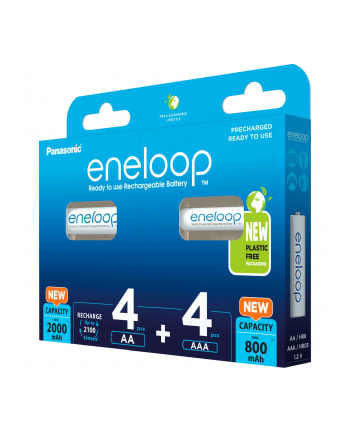 PANASONIC ENELOOP 4X AA 2000MAH + 4X AAA 800MAH nr 2