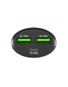natec Ładowarka samochodowa Coney 2x USB 1x USB-C QC 3.0 Power Delivery 84W Czarna - nr 13