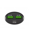 natec Ładowarka samochodowa Coney 2x USB 1x USB-C QC 3.0 Power Delivery 84W Czarna - nr 22