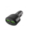 natec Ładowarka samochodowa Coney 2x USB 1x USB-C QC 3.0 Power Delivery 84W Czarna - nr 24