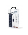GEMBIRD 7-portowy HUB USB 3.1 Gen 1 z przełącznikami czarny - nr 4