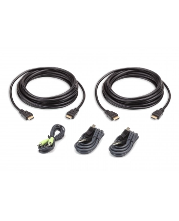 ATEN KABEL KVM  2L-7D03UHX5, [1X ZŁĄCZE MĘSKIE HDMI, ZŁĄCZE MĘSKIE USB 2.0 A, ZŁĄCZE MĘSKIE JACK 3,5 MM - 1X ZŁĄCZE MĘSKIE HDMI, ZŁĄCZE MĘSKIE JACK 3,