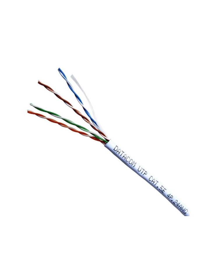 Kabel Datacom Utp Cat.5E, 305M (1107) Biały główny