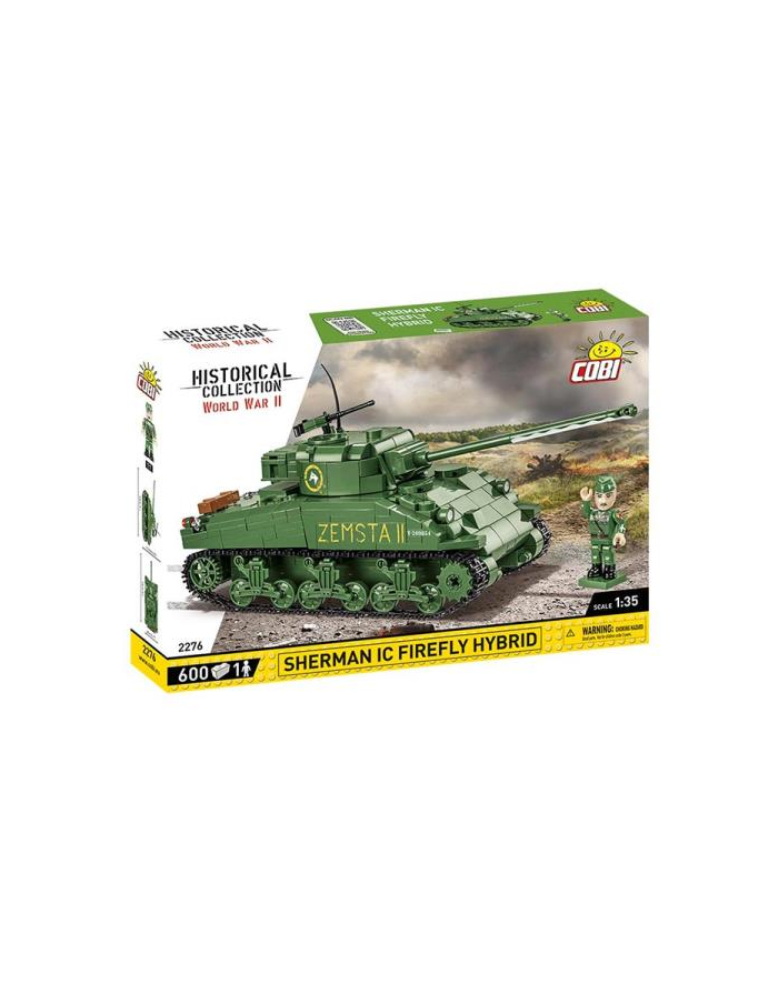 COBI 2276 Historical Collection WWII Czołg Sherman IC Firefly Hybrid 600 klocków główny